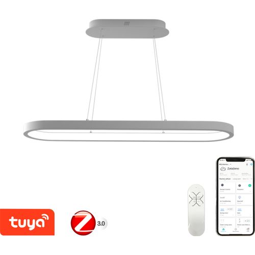 Immax NEO HIPODROMO Intelligente Pendelleuchte 120x30cm, 66W weiß Zigbee 3.0