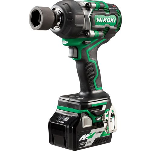 HiKOKI WR36DEWRZ Akku Schlagschrauber (1/2") inkl. 2 x 36 V 2,5 Ah Akkus , Ladegerät und HSC II