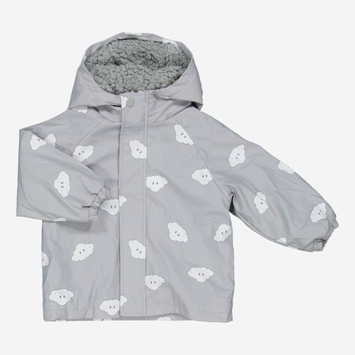 Graue Jacke mit Wolkenmuster
