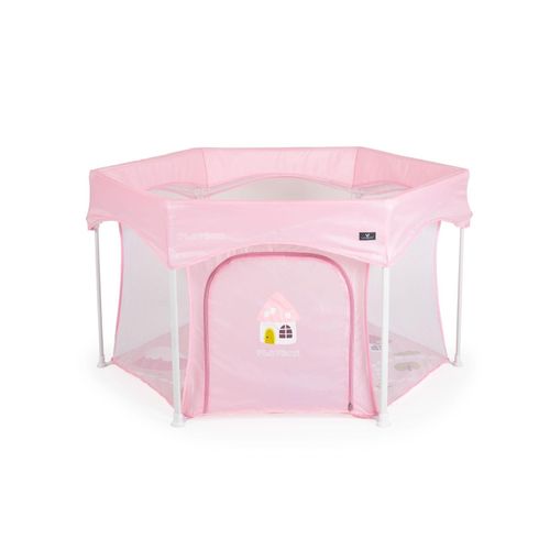 Cangaroo Laufstall Playbox klappbar Matratze Tragetasche Öffnung Reiselaufstall rosa