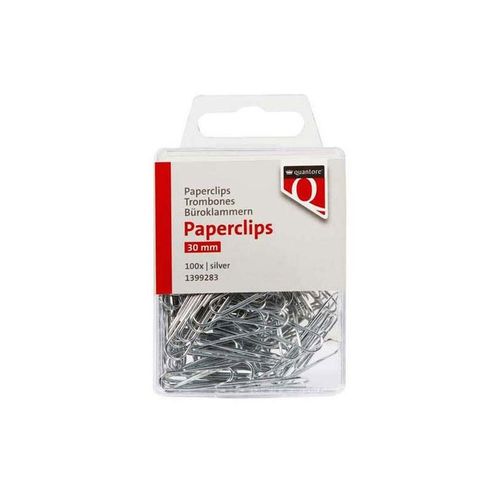 Quantore - Paperclip 30mm Silver 100 pcs.