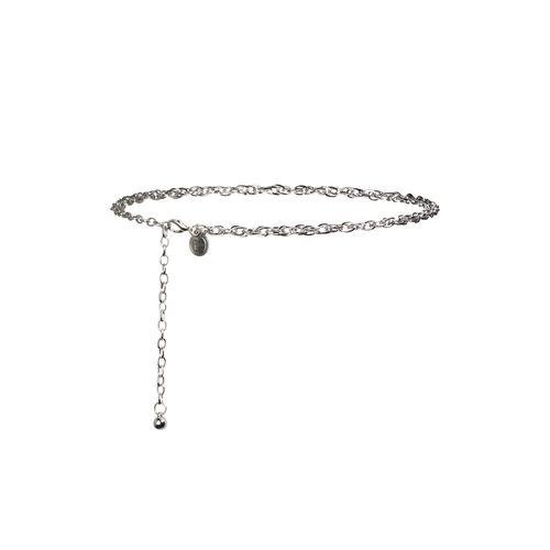 Kettengürtel TAMARIS, Damen, silber (silber shiny), Materialmix, unifarben, festlich, Gürtel, Individuell verstellbar, kleine Schmuckkugel am Ende