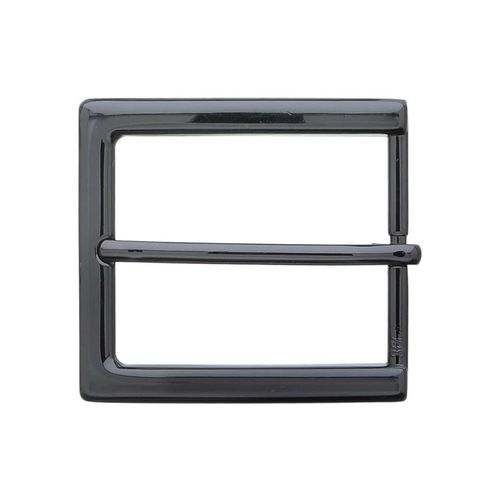 Gürtelschnalle, Damen, schwarz, Obermaterial: 100% Metall, RETTUNGSRING BY SHOWROOM 019, unifarben, Gürtel, Wechselschnalle »Halb Eckig Schwarz«