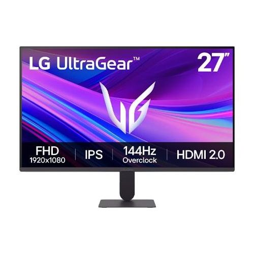LG UltraGear™ G4 27 ″ FullHD IPS GamingMonitor mit 144 Hz (übertaktet) NVIDIA GSYNC® kompatibel, sRGB 99% (Typ.) 27G411AB