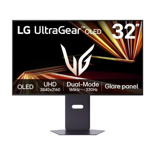 LG 32 ″ UltraGear™ GX8 DualMode OLED 4KUHD GamingMonitor 32GX850A mit DualMode, 0,03 ms (GtG), DisplayHDR™ True Black 400 und GlareDisplay™ 32GX850AB