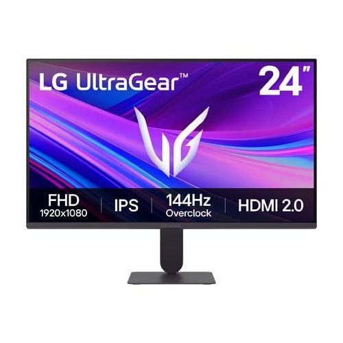 LG UltraGear™ G4 24 ″ FullHD IPS GamingMonitor mit 144 Hz (übertaktet) NVIDIA GSYNC® kompatibel, sRGB 99% (Typ.) 24G411AB