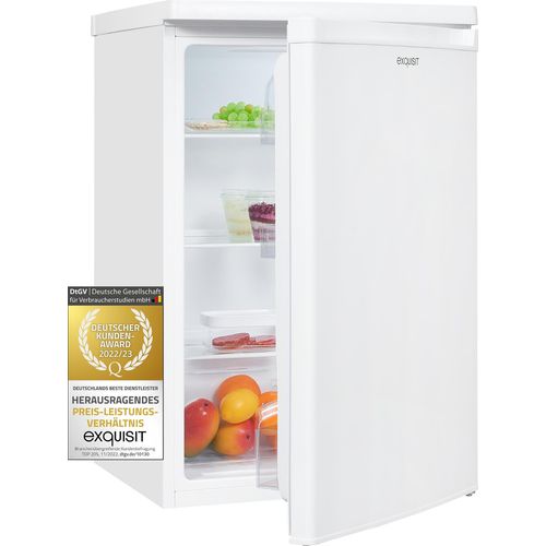 Exquisit Kühlschrank KS16-V-040E weiss | Standgerät | 127 l Volumen | Weiß