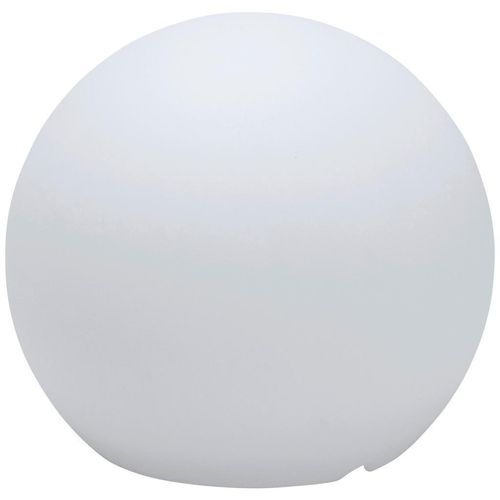 Newgarden AUßENKUGELLEUCHTE Buly , Weiß, Transparent , Kunststoff , kaltweiß , LED-Leuchtmittel austauschbar , Lampen & Leuchten, Außenbeleuchtung,