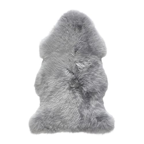 Linea Natura Schaffell Adelaide, Grau, Fell, Schaf, Tierform, 60x90-95 cm, Bsci, beliebig kürzbar, platzsparend, leicht zusammenrollbar, Teppiche & Böden, Teppiche, Fellteppiche