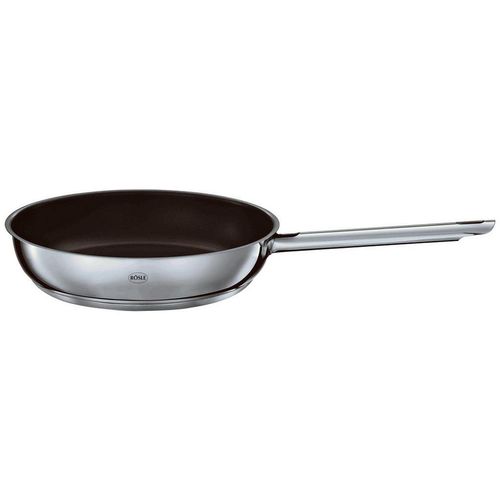 Rösle Bratpfanne Elegance, Schwarz, Edelstahl, Metall, backofengeeignet, antihaftbeschichtet, Kochen, Pfannen, Bratpfannen