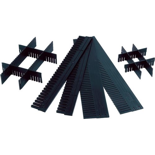 LA KA PE Unterteiler anthrazit Länge 1150 x Höhe 180mm Stärke 5mm zuschneidbar 10St. / VE - TRK 180/5