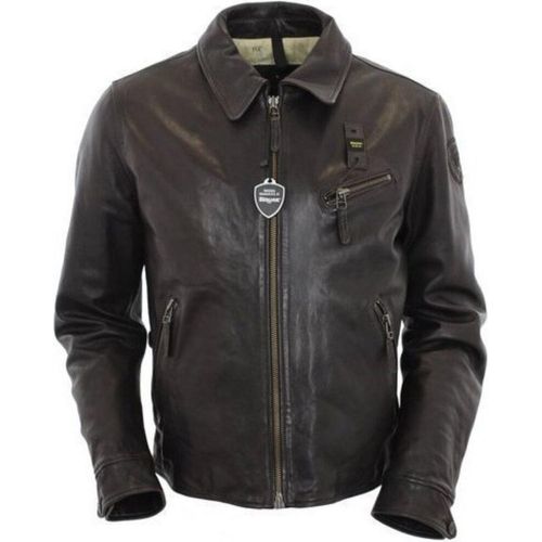 Blauer Jacken Kurtka Mska Skóra BLUL01284, BLUL01284370, Größe: 193