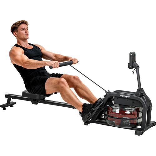 SPORTNOW Wasser Rudergerät für Zuhause Rudergerät Wasser mit LCD Display