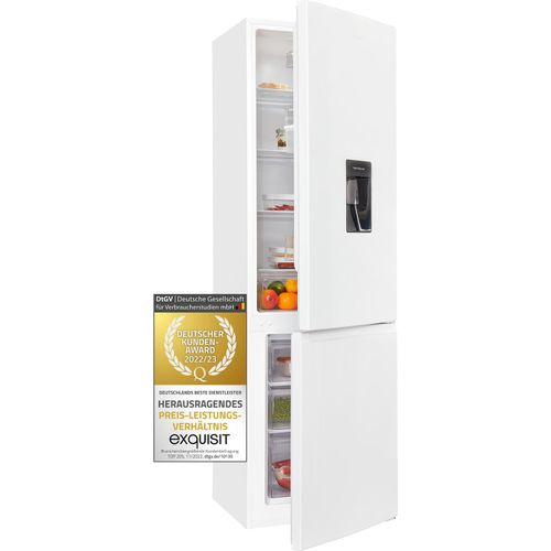 Exquisit Kühl-Gefrierkombination KGC265-70-WS-040D weiss | 260 l Nutzinhalt | Kühl Gefrierkombination 4* Gefrierfach |