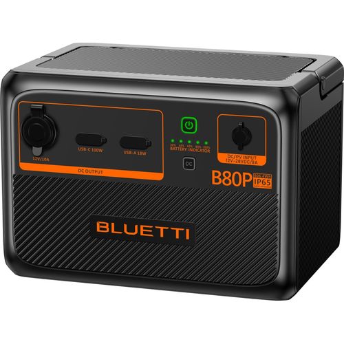 Bluetti B80P, Lithium-Eisen-Phosphat (LiFePO4), 1 Stück(e), Schwarz, 806 Wh, CE, Eidgenössische Kommunikationskommission (FCC), RCM, 9,9 kg