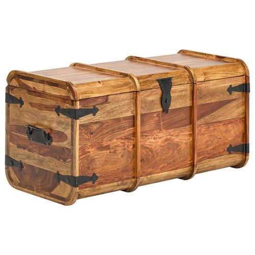 Livetastic Truhe , Sheesham , Holz , Sheesham , Hartholz , Holz , 1 Fächer , 100x50x50 cm , Ordnen & Aufbewahren, Truhen