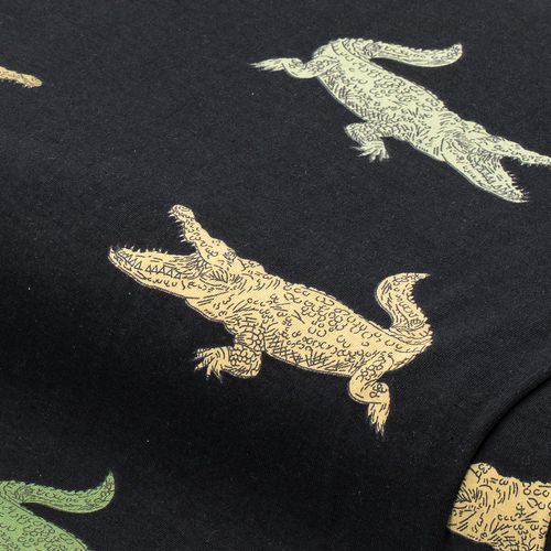Baumwoll-Jersey "Krokodil" mit Elasthan, schwarz-color Image