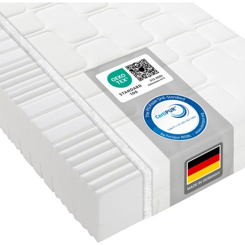Kaltschaummatratze BeCo Grand Relax, 25 cm Komforthöhe, Germany - Härtegrad: H3 (80 kg - 120 kg), Größe: 180 x 200 cm