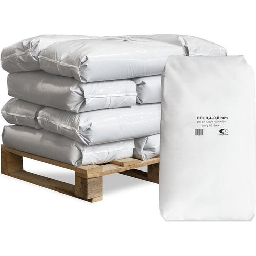 Galamio Filtersand 0,4 - 0,8 mm 25kg x 12 Sack 300kg Palette