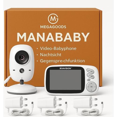 VB603 Video-Babyphone 2.4G mit 3,2" LCD Nachtsicht und Gegensprechfunktion DE.