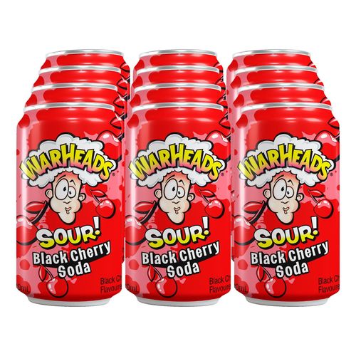 Warheads Soda Sour Black Cherry 0,33 Liter Dose, 12er Pack