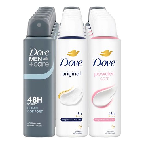 Dove Deospray versch. Sorten - 150 ml, 18er Pack