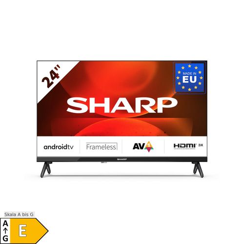 SHARP 24FH2EA - 24 Zoll Fernseher (60 cm) HD Ready Android TV - LED Smart TV (HDMI, Receiver, Chromecast, Bluetooth)