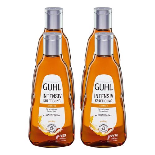 Guhl Shampoo Intensiv Kräftigung 250 ml, 4er Pack