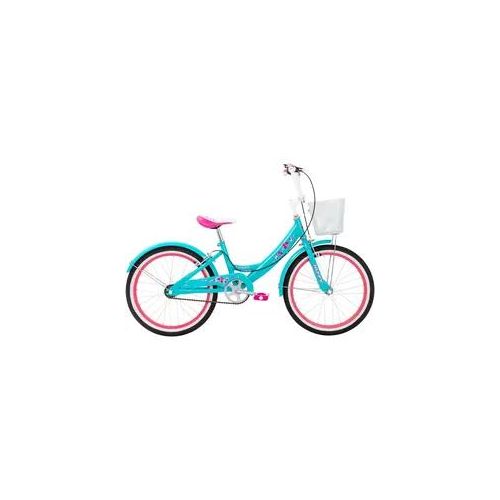 Kinderfahrrad HUFFY "Girly Girl 20-Zoll Kinderfahrrad" Gr. 28, blau, Fahrräder, Kinder, 28cm, 20 Zoll (50,80cm) hinten: 20 Zoll (50,80cm)