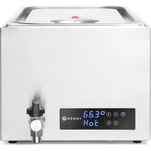 Sous-vide Gerät GN 1/1 Kulinarisches Kochsystem mittels welchem vakuumierte Lebensmittel bei exakt kontrollierter Temperatur gegart werden. Ideal zur Verwendung in a la carte Restaurants. Besonders geeignet für die Vorbereitung der Speisen