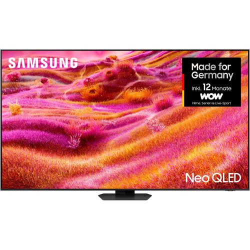 SAMSUNG QLED-Fernseher "GQ98QN90FAT QLED Mini LED-Fernseher", Energieeffizienz: E (A-G), schwarz, 98 ″, Fernseher, NQ HDR+, Glare Free, Upscaling Pro, Dolby Atmos & AI Sound, bis 165Hz
