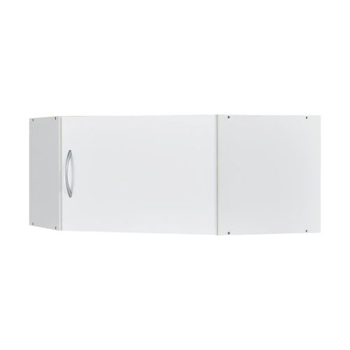 Aufsatz für Eckschrank 1-türig - weiß - Materialmix - 80 cm - 40 cm - cm 80,0 - Möbel Kraft