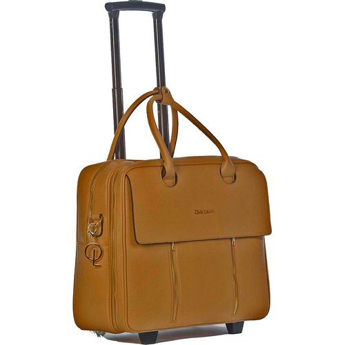 Damen rollende Aktentasche Trolley braun Bowatex, Business Laptoptrolley Tasche