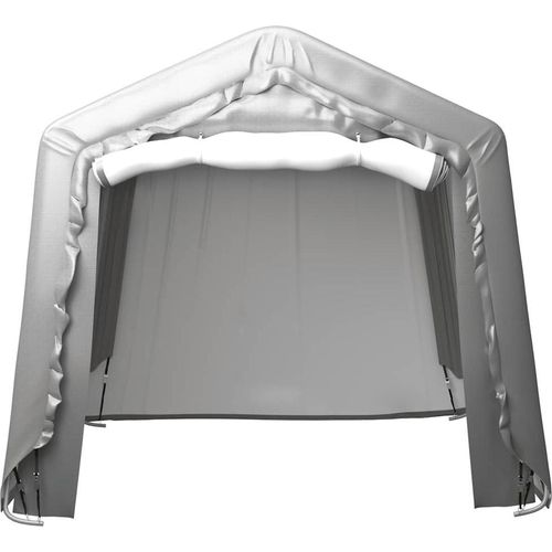 vidaXL Lagerzelt 240x240 cm Stahl Grau