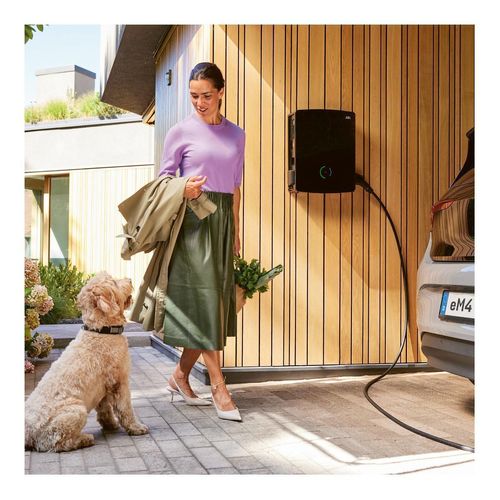 ABL 100000019 Wallbox eM4 Twin eichrechtskonform, Controller, 11/22 kW, 2x Typ 2 Steckdose verriegelbar