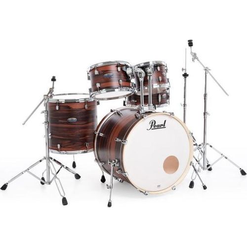 Pearl Schlagzeug Decade Maple 22 Zoll Matte Dark Walnut mit Zubehör