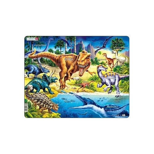 Selecta Play - Larsen Jigsaw Puzzle Animals - Dinosaurs of the Cretaceous Period 57 pcs.
