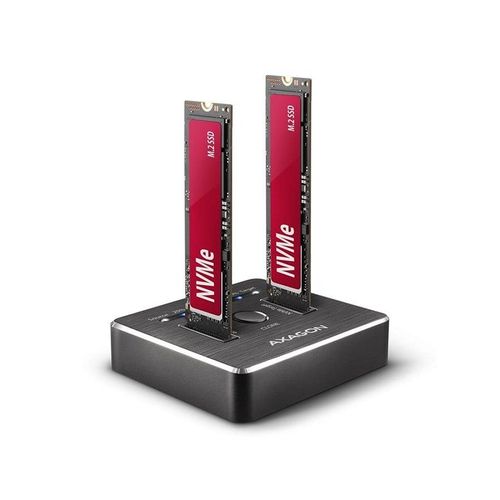 AXAGON CloneMaster USB-C 10 Gbps Dual NVMe M.2 SSD Dock