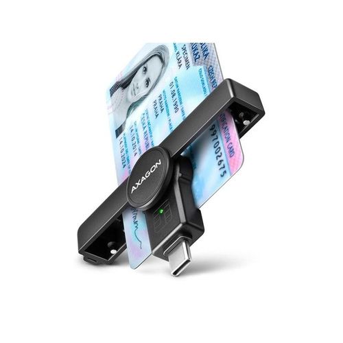 AXAGON USB-C Smart Card /ID Card PocketReader