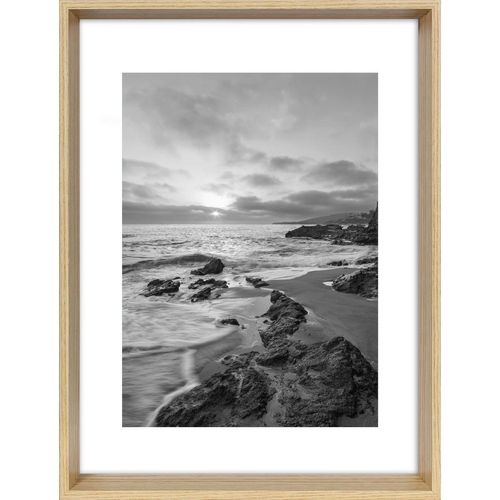 Bilderrahmen Blanc , Natur , Glas, Holzwerkstoff , rechteckig , 18x24 cm , FSC MIX , Passepartout , Bilder und Zubehör, Bilderrahmen