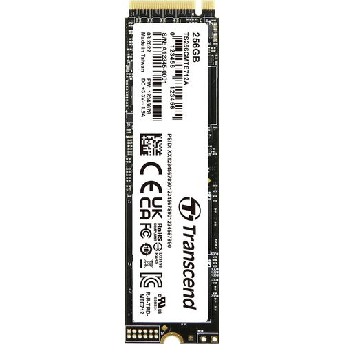 Transcend PCIe M.2 SSDs, 256 GB, M.2