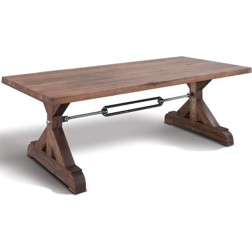 Casa Padrino Industrial Design Esstisch - Alle Farben & Größen - Massivholz Küchentisch - Esszimmer Möbel Image