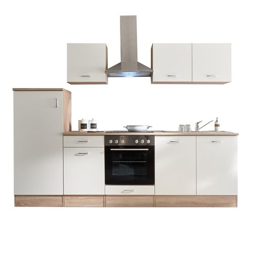 Küchenblock - weiß matt - mit E-Geräten - 270 cm Image