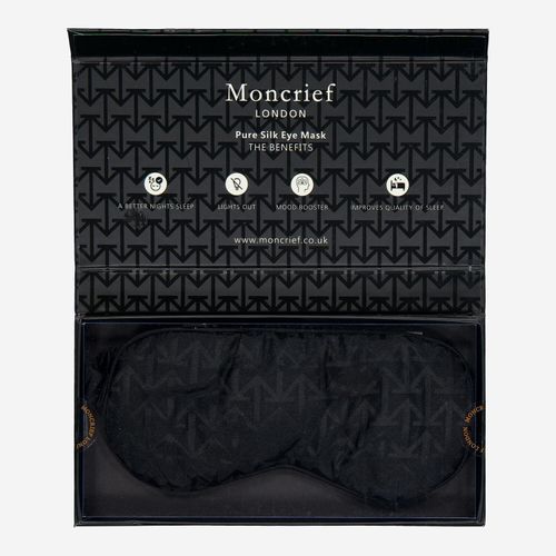 Schwarze Augenmaske aus Seide