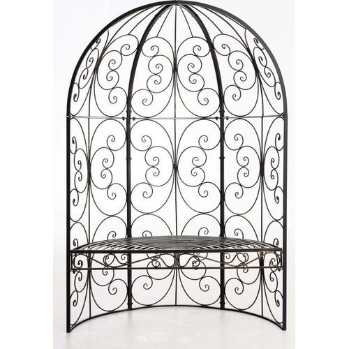 Halbpavillon HLO-CP4 mit Sitzbank bronze