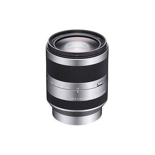 Sony 18-200 mm F3.5-6.3 OSS 67 mm Filtergewinde (Sony E-mount Anschluss) silber