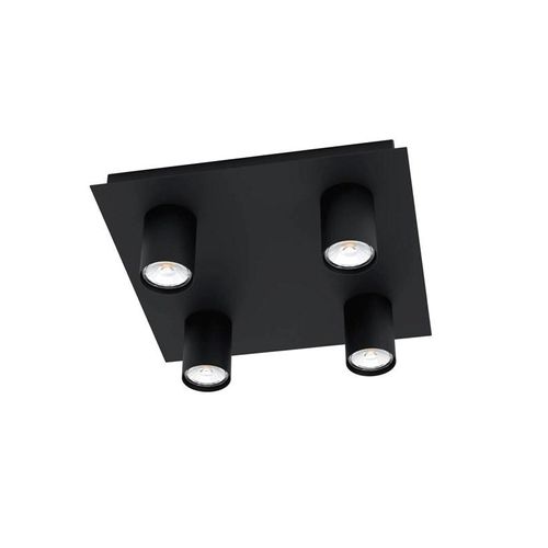 EGLO VALCASOTTO DECKENLEUCHTE 4XGU10 SCHWARZ