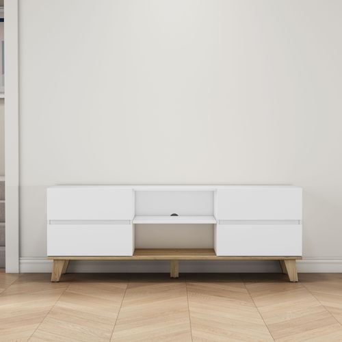 TV-Board OTTO HOME "Haily", weiß, B:150cm H:56cm T:40cm, Sideboards, TV-Board