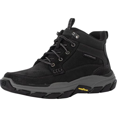 Skechers Respektierte Boswell-Lederstiefel, Schwarz 39.5 EU
