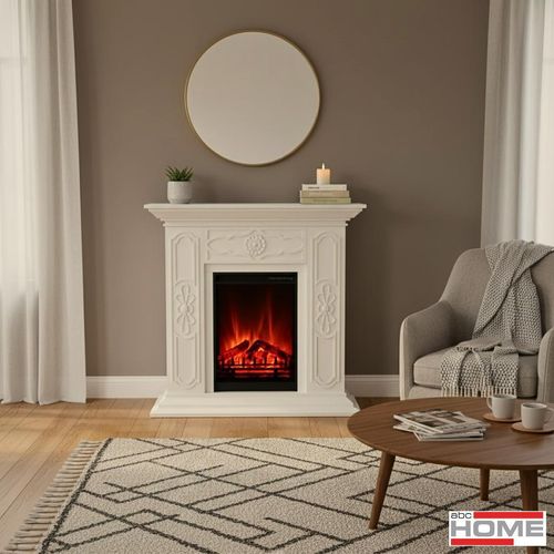 abc HOME | Elektrischer Kamin | Fernbedienung | Heizfunktion | realistische Flamme
